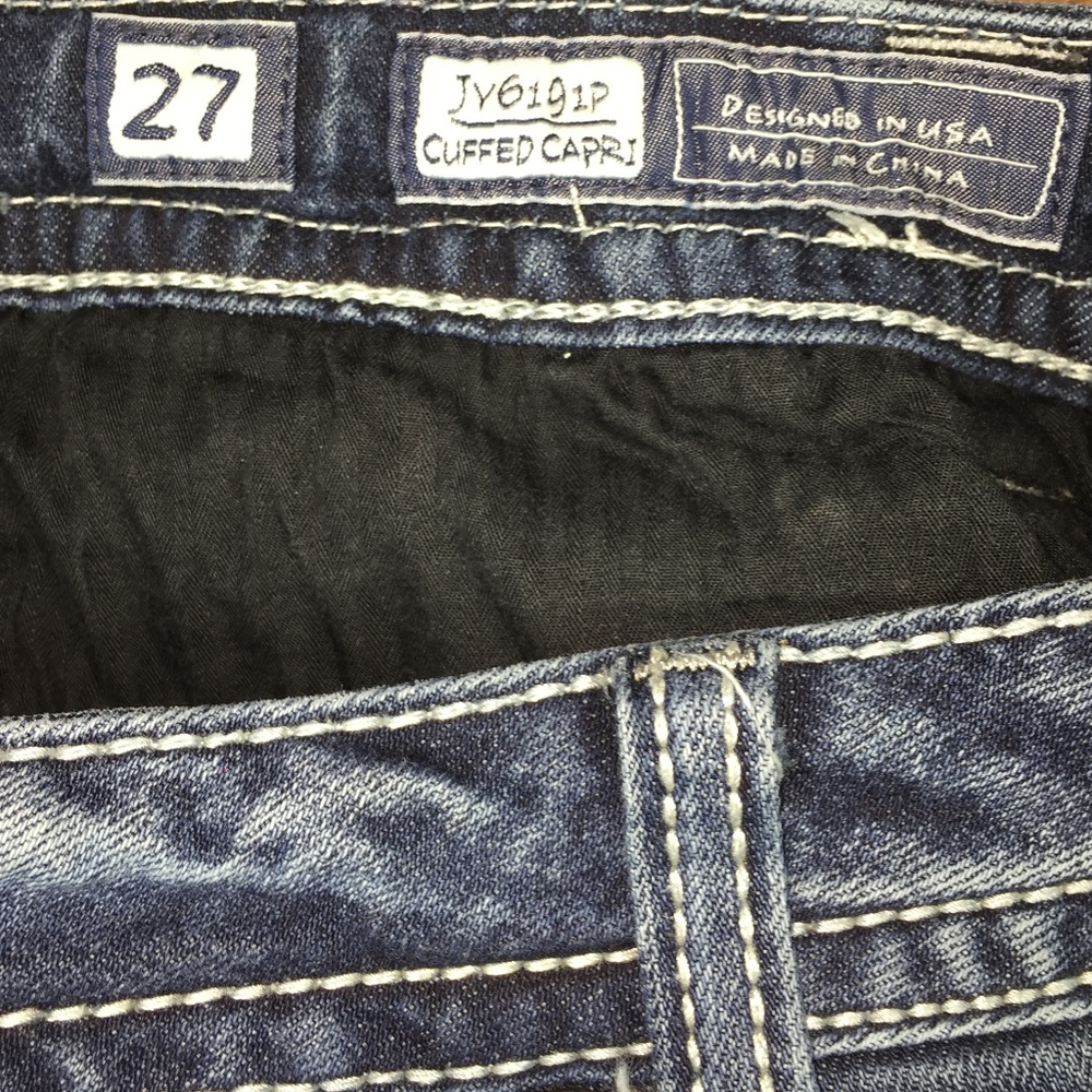 Miss Me Cuffed Capri Jeans Style JY6191P - Picture 4 of 6